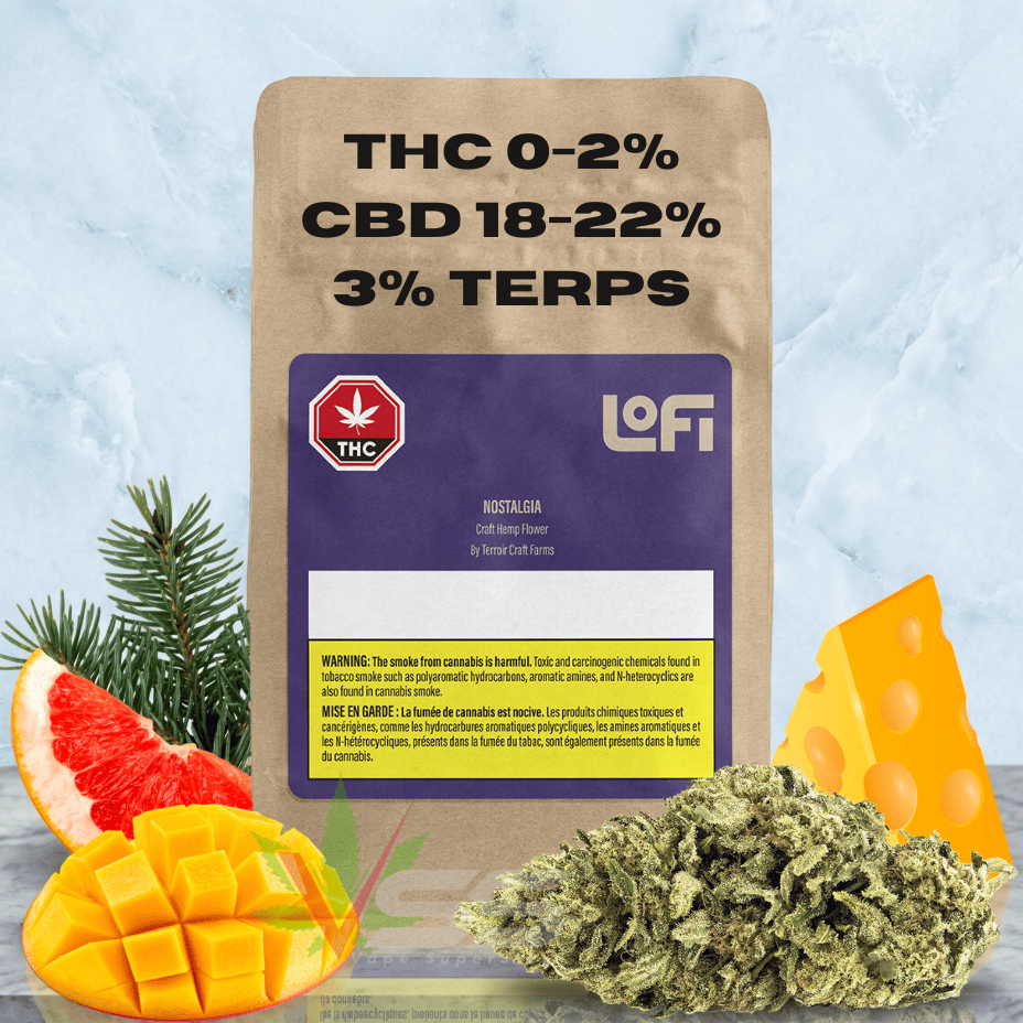 LoFi Nostalgia Craft Hemp CBD Hybrid Flower - 7g Morden Vape SuperStore and Cannabis Manitoba Canada