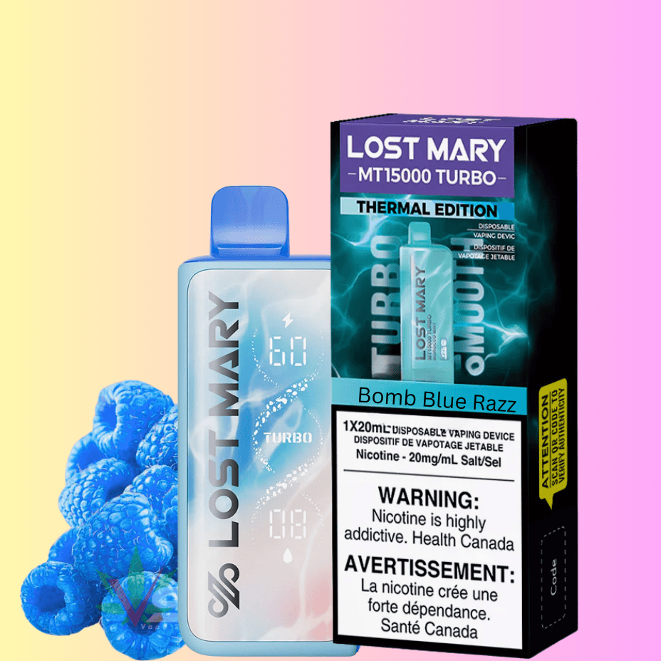 Lost Mary MT50K Turbo Disposable Vape-Bomb Blue Razz Morden Vape SuperStore and Cannabis Manitoba Canada