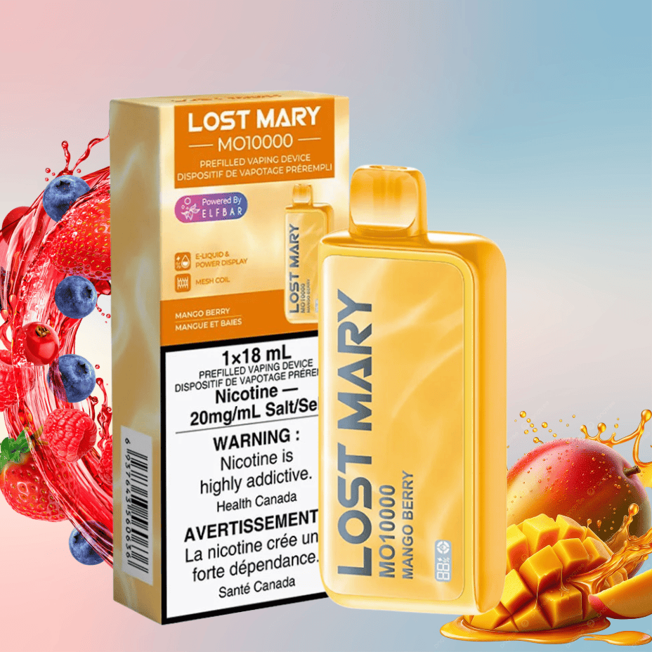 Lost Mary MT50K Turbo Disposable Vape-Mango Berry Chill 50000 Puffs / 20mg Morden Vape SuperStore and Cannabis Manitoba Canada