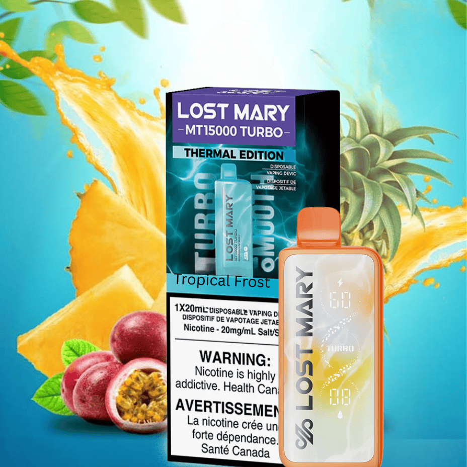 Lost Mary MT50K Turbo Disposable Vape-Tropical Frost Morden Vape SuperStore and Cannabis Manitoba Canada