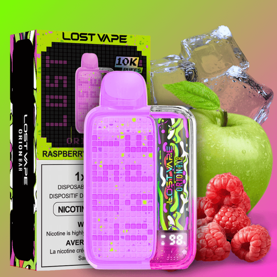 Lost Vape Disposables 20mg / 10000 Lost Vape Orion Bar 10000  - Raspberry Sour Apple Ice - Canada