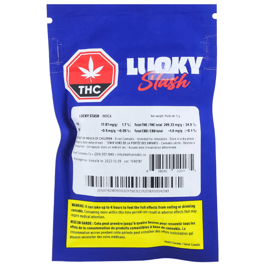 Lucky Stash Indica Flower 5g - Morden Vape SuperStore and Cannabis Dispensary in Manitoba, Canada