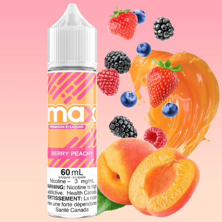 Max E-Liquid - Berry Peachy Morden Vape SuperStore and Cannabis Manitoba Canada