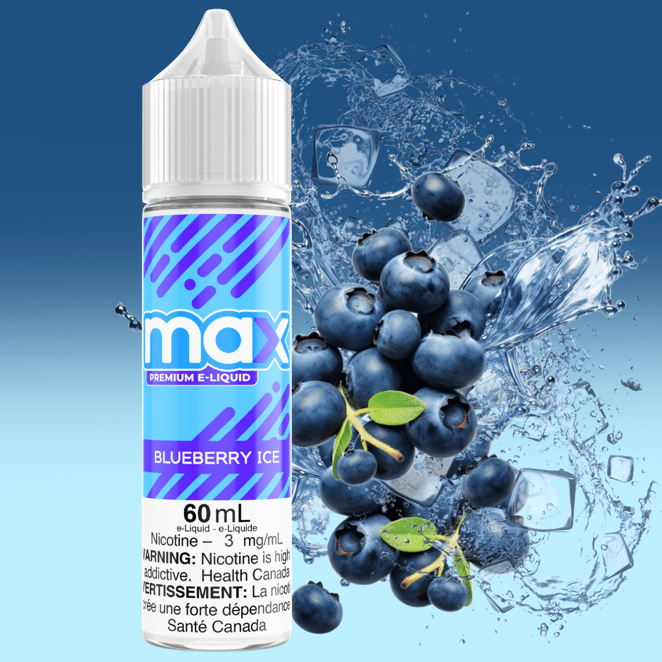 Max E-Liquid - Blueberry Ice Morden Vape SuperStore and Cannabis Manitoba Canada