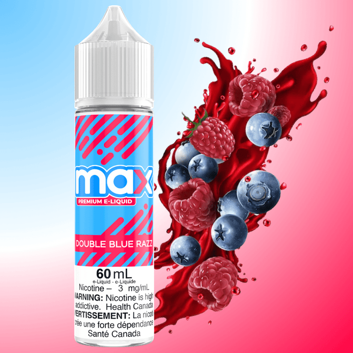 Max E-Liquid - Double Blue Razz Morden Vape SuperStore and Cannabis Manitoba Canada