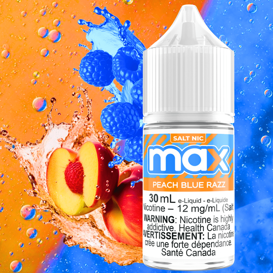 Max E-Liquid - Peach Blue Razz Salt Morden Vape SuperStore and Cannabis Manitoba Canada