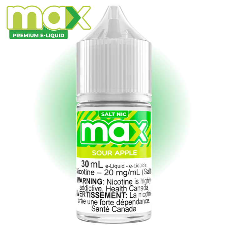 Max E-liquid - Sour Apple Salt Morden Vape SuperStore and Cannabis Manitoba Canada