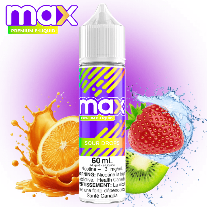 Max E-Liquid - Sour Drops 3mg Morden Vape SuperStore and Cannabis Manitoba Canada