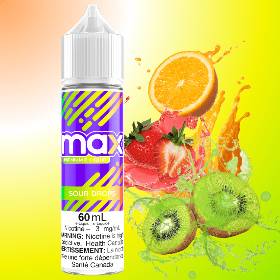 Max E-Liquid - Sour Drops Morden Vape SuperStore and Cannabis Manitoba Canada