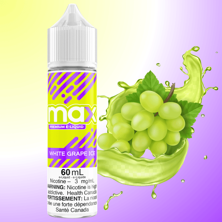 Max E-Liquid - White Grape Ice Morden Vape SuperStore and Cannabis Dispensary Manitoba, Canada