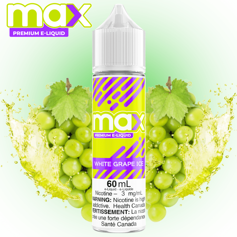 Max E-Liquid - White Grape Ice Morden Vape SuperStore and Cannabis Manitoba Canada
