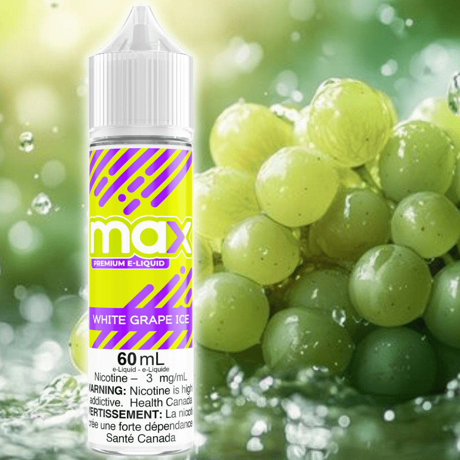 Max E-Liquid - White Grape Ice Morden Vape SuperStore and Cannabis Manitoba Canada