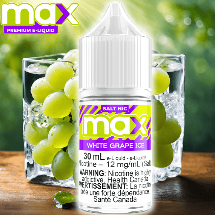 Max E-Liquid - White Grape Ice Salt Morden Vape SuperStore and Cannabis Manitoba Canada