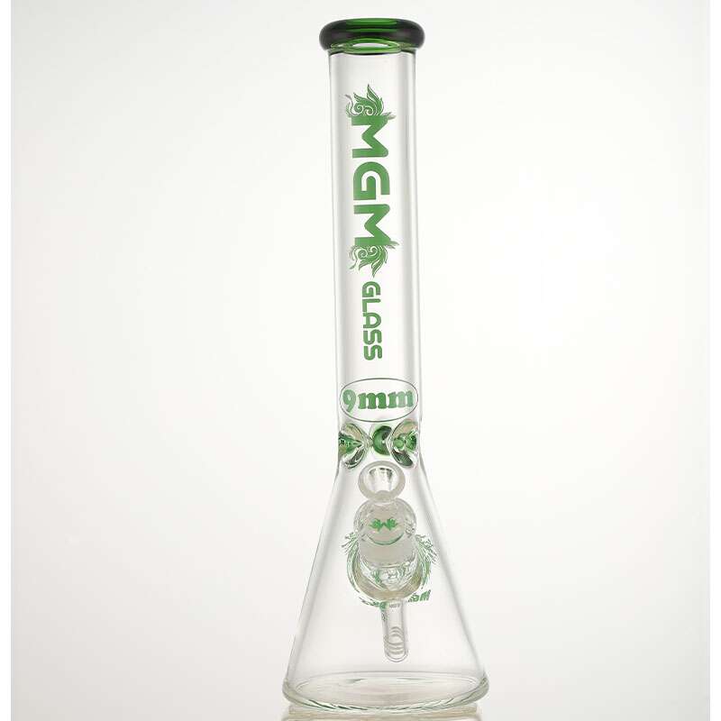 MGM Glass 7mm Logo Beaker-16" Morden Vape SuperStore and Cannabis Manitoba Canada