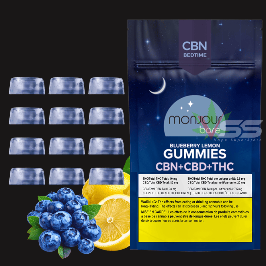Monjour - CBN Bedtime Blueberry Lemon Multipack Morden Vape SuperStore and Cannabis Manitoba Canada