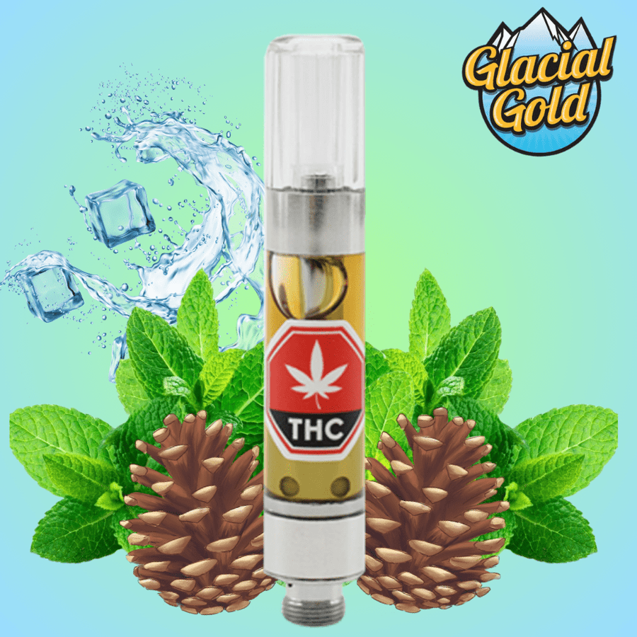 Glacial Gold Anytime 1:1 Glacial Fresh Mint 510 Cartridge-1g - Morden Vape SuperStore & Cannabis Dispensary in Manitoba, Canada
