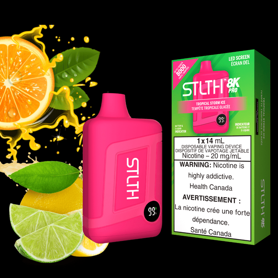 STLTH Disposables 20mg / 20mg STLTH 8K PRO Disposable Vape-Tropical Storm Ice-Morden Vape SuperStore 