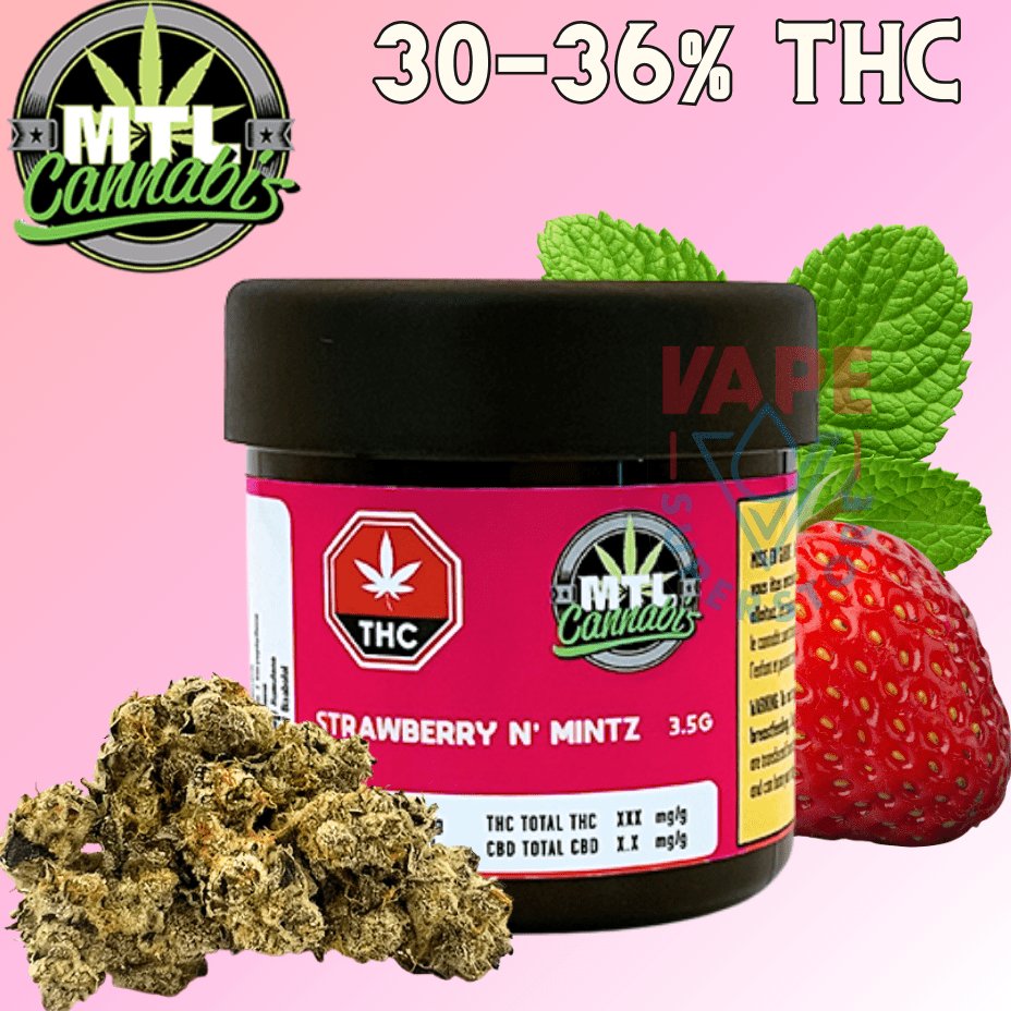 MTL Cannabis Strawberry n' Mintz Flower - 3.5g Morden Vape SuperStore and Cannabis Manitoba Canada