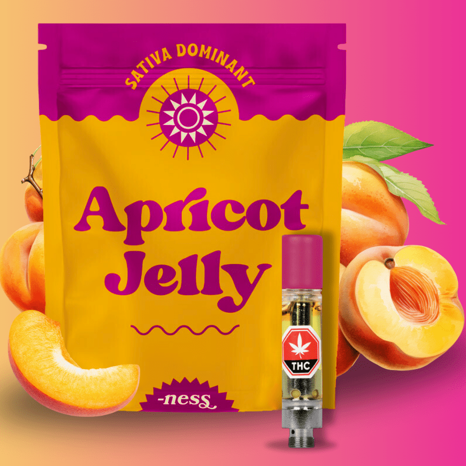 Ness Apricot Jelly Sativa 510 Cart 1g - - Morden Vape SuperStore and Cannabis Dispensary in Manitoba, Canada