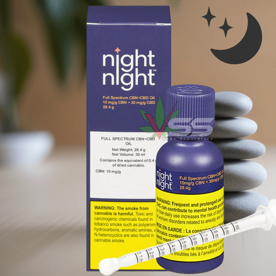 nightnight Full Spectrum CBN+CBD Oil - 30mL Morden Vape SuperStore and Cannabis Manitoba Canada