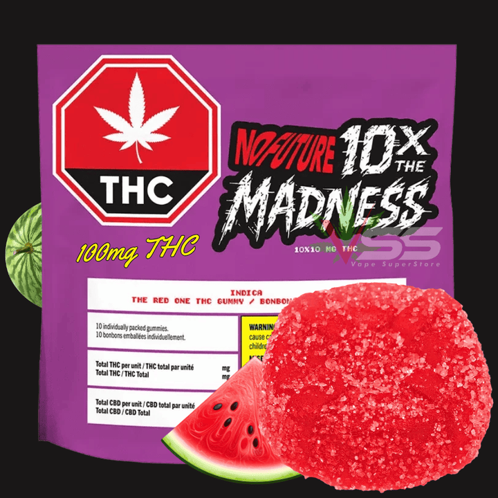 No Future 10x The Madness: The Red One Indica Gummies Morden Vape SuperStore and Cannabis Manitoba Canada