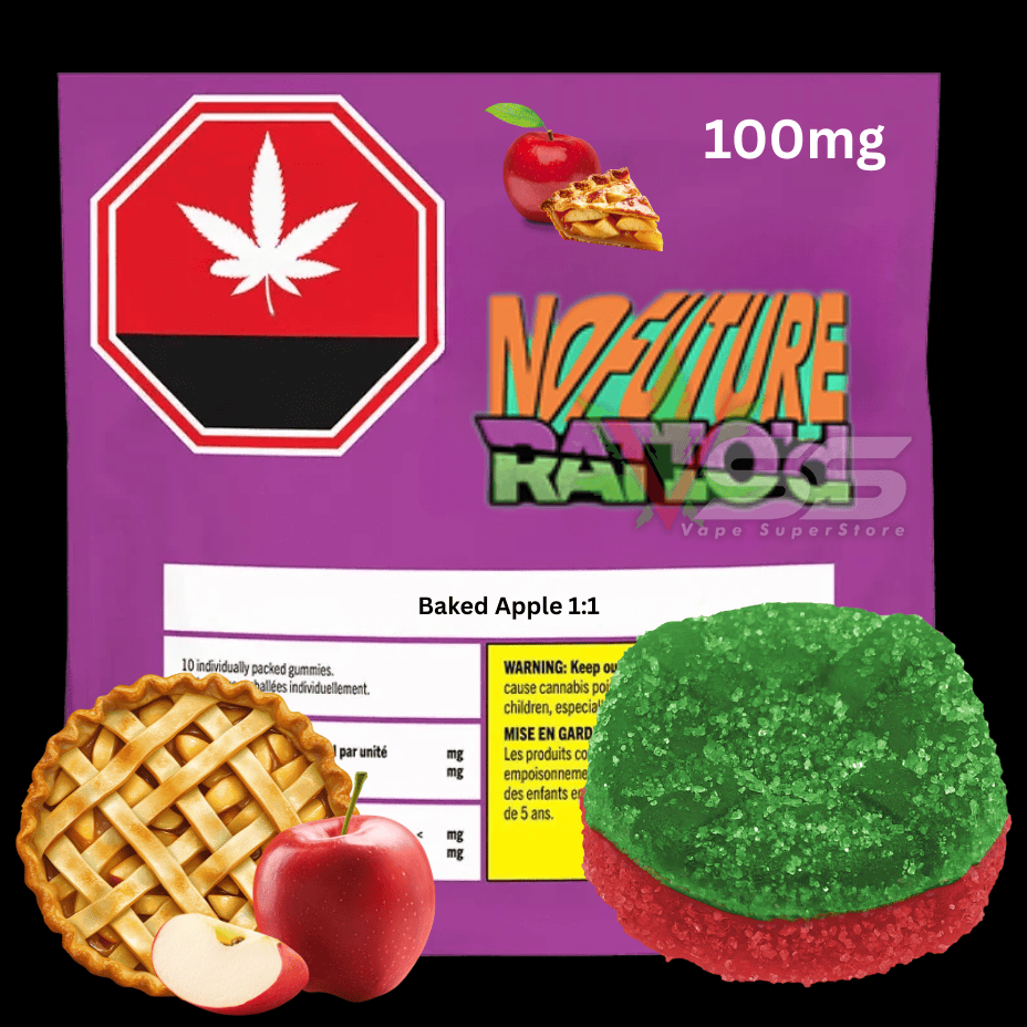 No Future Ratio'd - Baked Apple 1:1 Gummies 10x10mg Morden Vape SuperStore and Cannabis Manitoba Canada