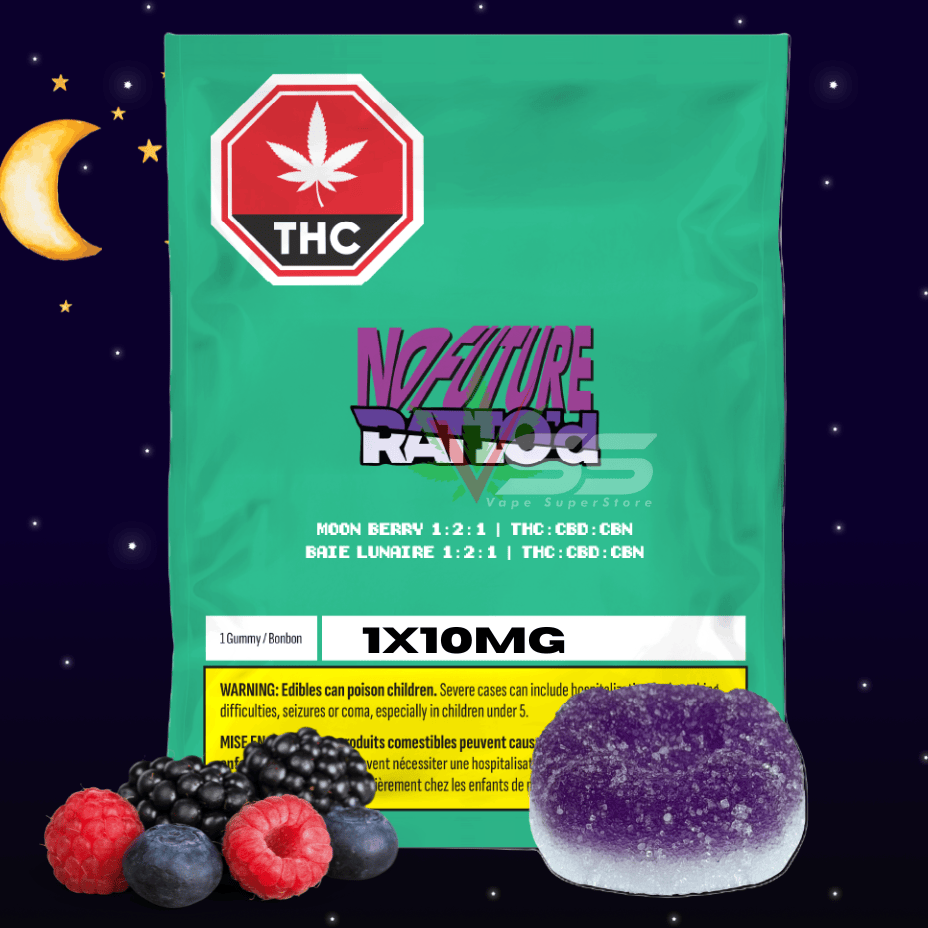 No Future Ratio'd - Moonberry 1:2:1 Gummy 1x10mg Morden Vape SuperStore and Cannabis Manitoba Canada