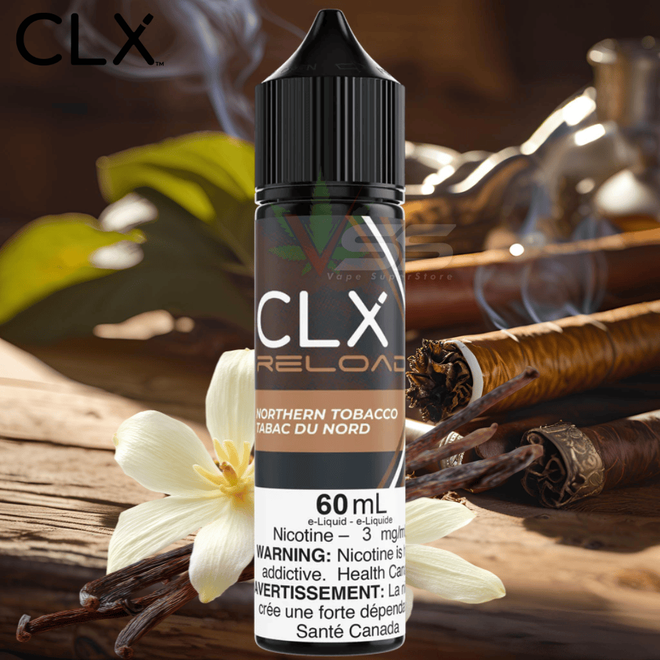 Northern Tobacco by CLX Reload E-liquid 3mg Morden Vape SuperStore and Cannabis Manitoba Canada