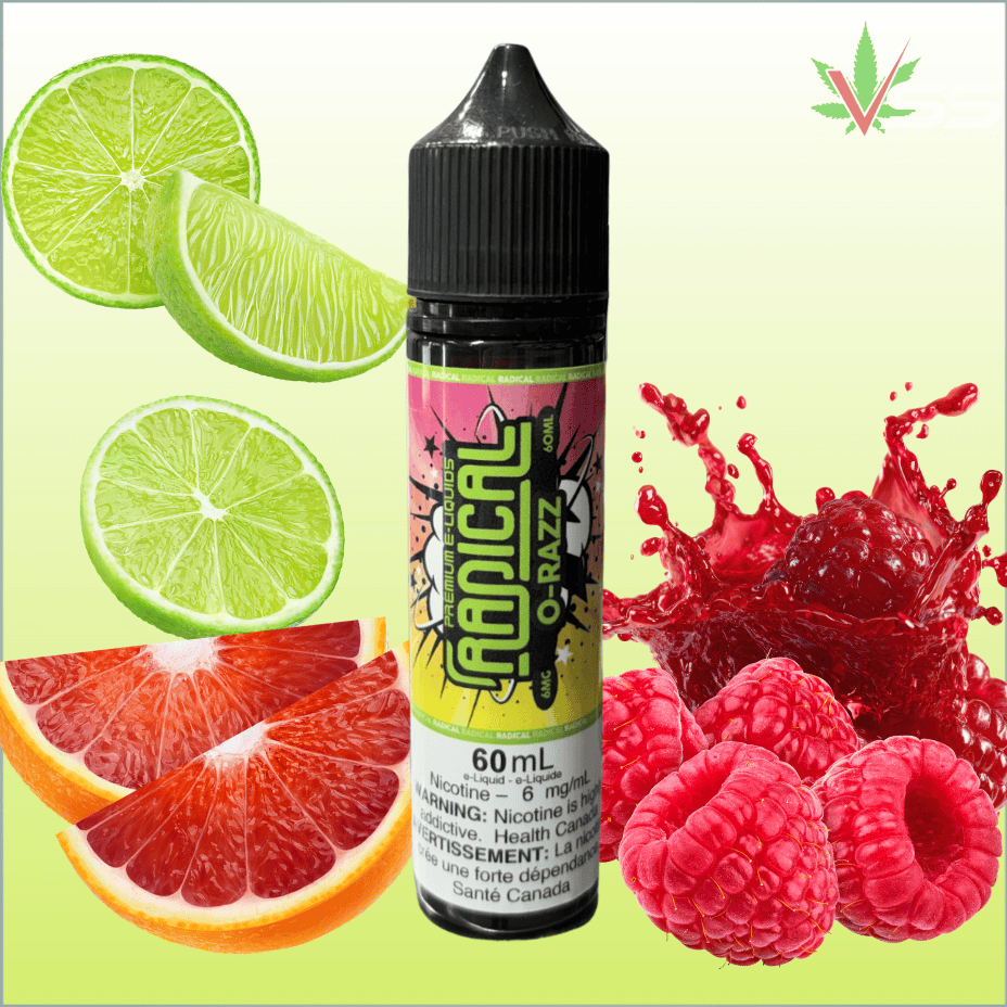 O-Razz by Radical E-liquid-60ml 60mL / 3mg Morden Vape SuperStore and Cannabis Manitoba Canada