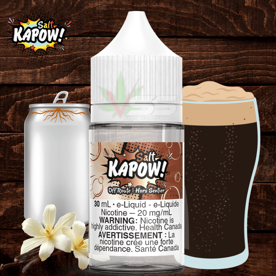 Off Route Salt by Kapow E-liquid Morden Vape SuperStore and Cannabis Manitoba Canada