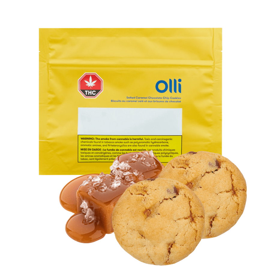 Olli Brands Edibles 2/pkg Olli Salted Caramel Chocolate Chip Cookies-Morden Vape & Cannabis MB
