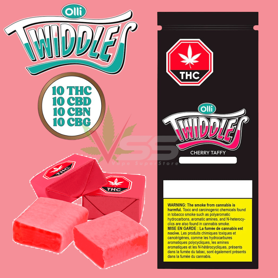 Olli Twiddles 1:1:1:1 Original Cherry Taffy Morden Vape SuperStore and Cannabis Manitoba Canada