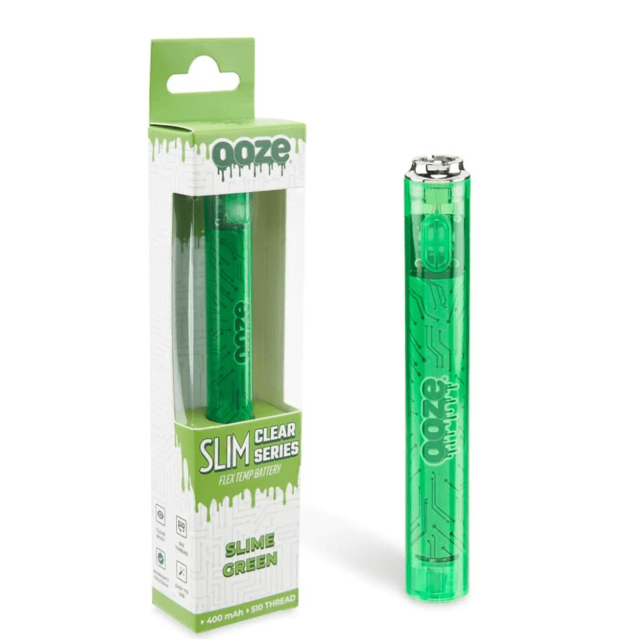 OOZE 510 Batteries 400mAh / Green Ooze Slim Transparent Series 510 Battery - Morden Vape SuperStore