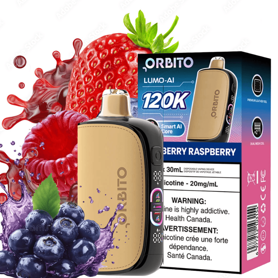 Orbito Lumo-AI 120K Disposable Vape-Blueberry Raspberry 120000 / 20mg Morden Vape SuperStore and Cannabis Manitoba Canada