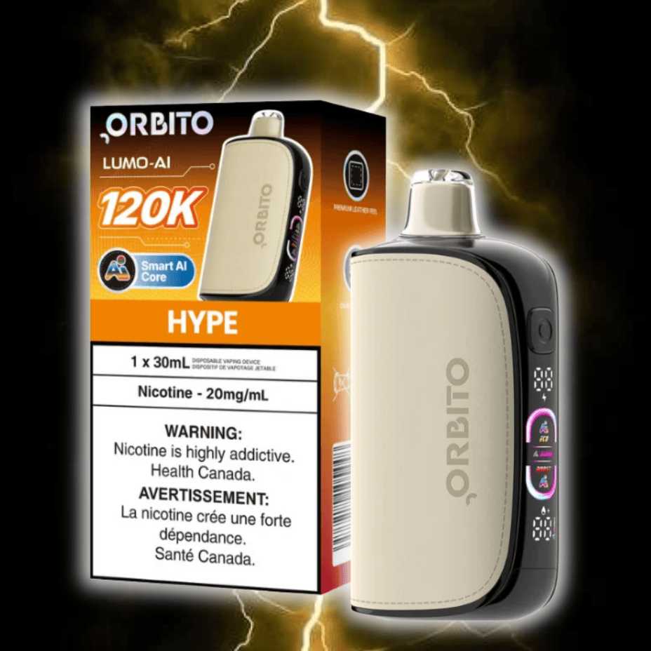 Orbito Lumo-AI 120K Disposable Vape-Hype 80000 Puffs / 20mg Morden Vape SuperStore and Cannabis Manitoba Canada