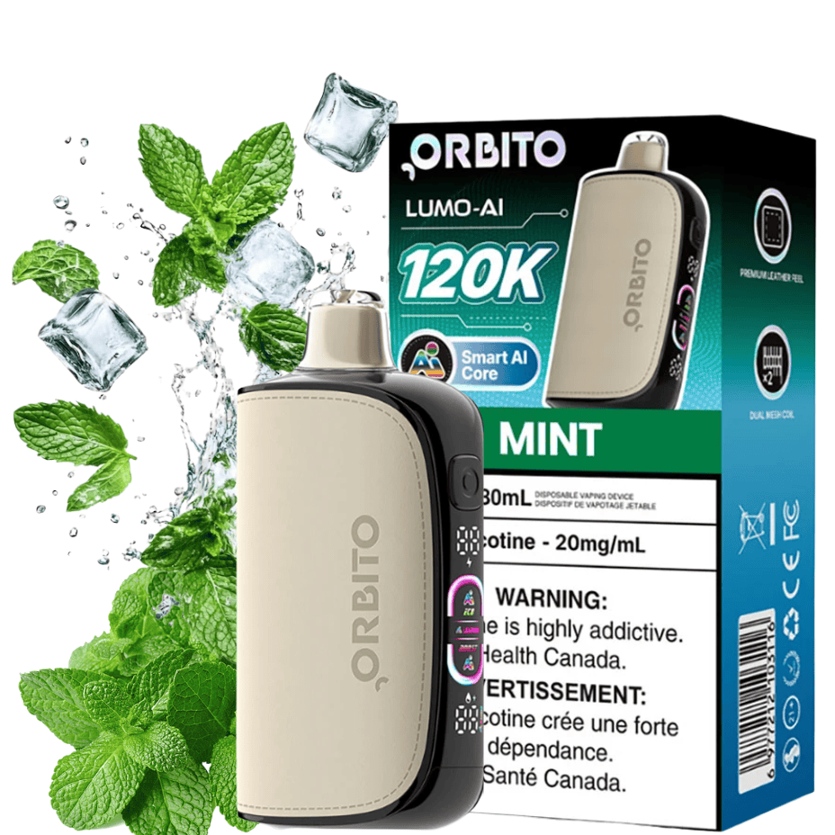 Orbito Lumo-AI 120K Disposable Vape-Mint 120000 / 20mg Morden Vape SuperStore and Cannabis Manitoba Canada