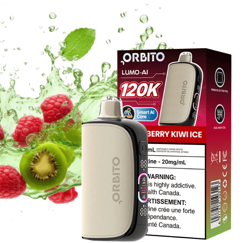 Orbito Lumo-AI 120K Disposable Vape-Strawberry Kiwi Ice 120000 / 20mg Morden Vape SuperStore and Cannabis Manitoba Canada