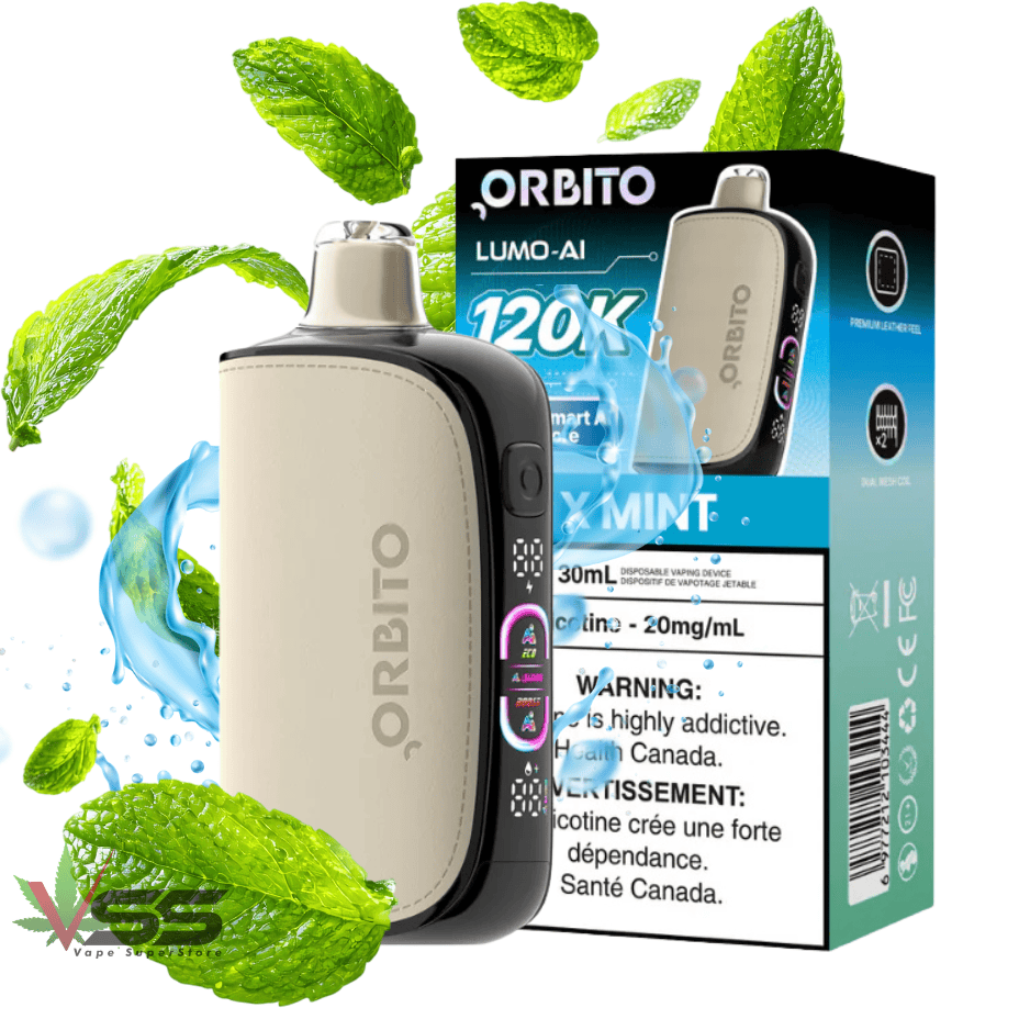 Orbito Lumo-AI 120K Disposable Vape-X Mint 120000 / 20mg Morden Vape SuperStore and Cannabis Manitoba Canada