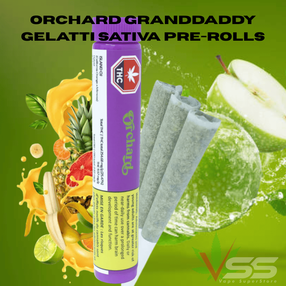 Orchard Granddaddy Gelatti Sativa Pre-Rolls - 3x0.5g Morden Vape SuperStore and Cannabis Manitoba Canada