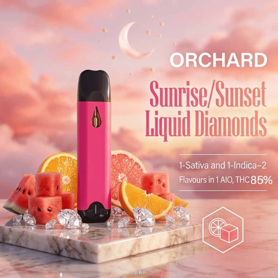 Orchard High Noon Dual Chamber Liquid diamond Disposable-2g Morden Vape SuperStore and Cannabis Manitoba Canada
