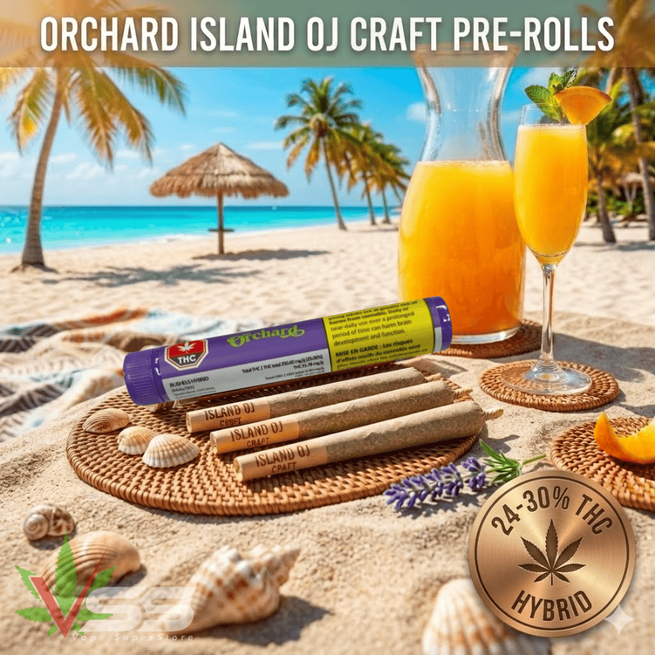 Orchard Island OJ Hybrid CRAFT Pre-Rolls - 3x0.5g Morden Vape SuperStore and Cannabis Manitoba Canada