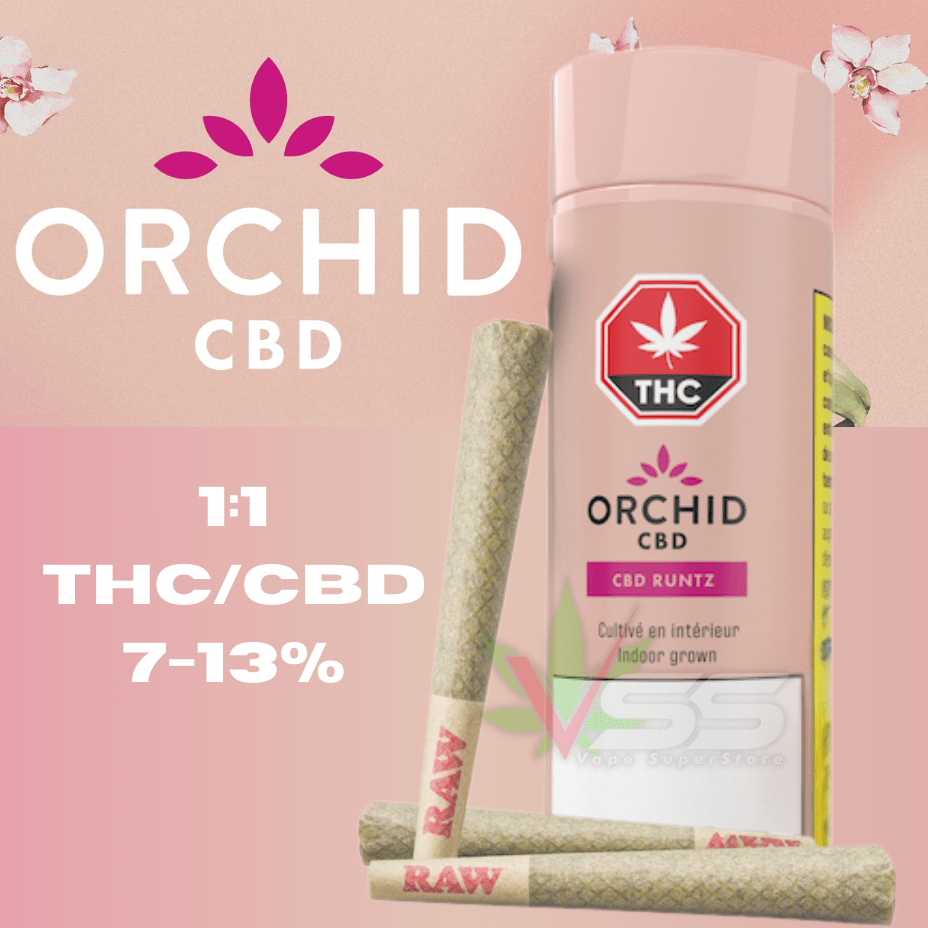 Orchid CBD Rntz Flower Sticks 10x0.35g Morden Vape SuperStore and Cannabis Manitoba Canada