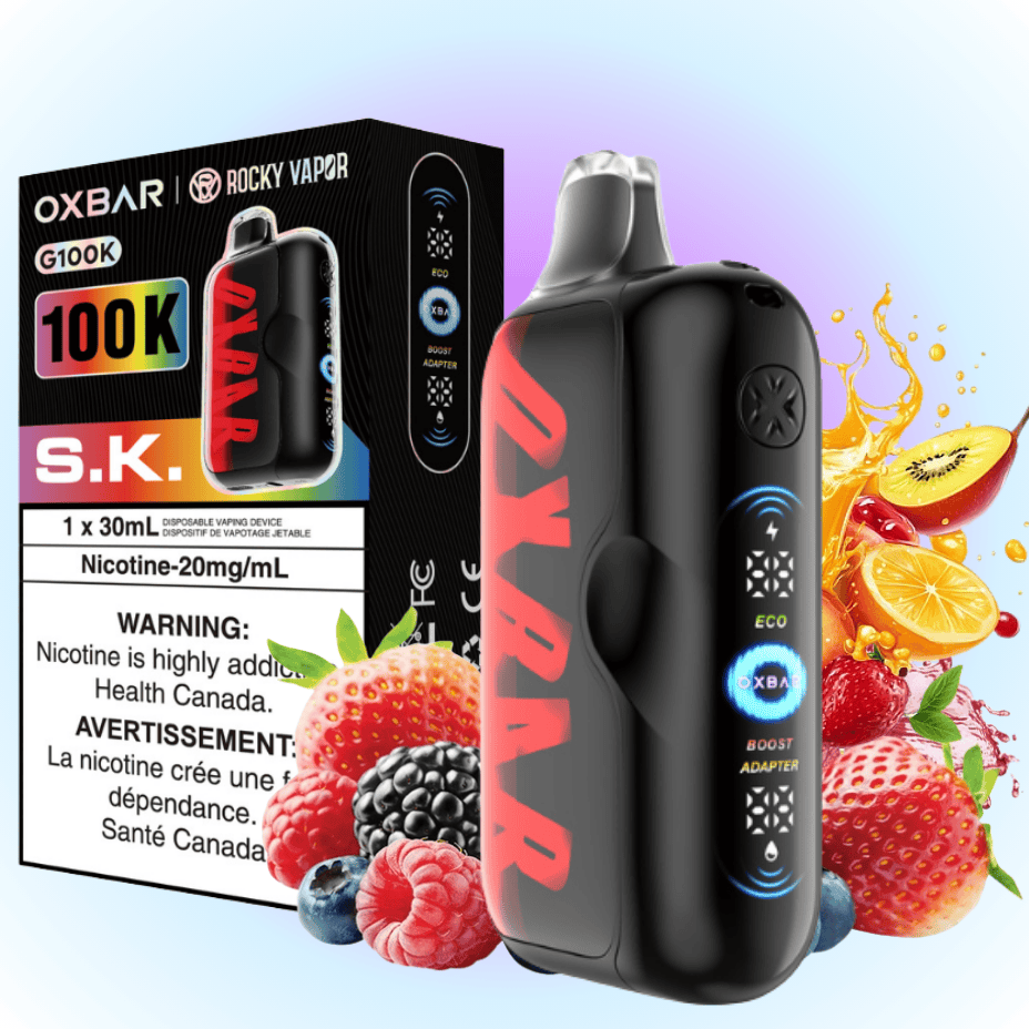 Oxbar G100K Disposable Vape - S.K. 100K / 20mg Morden Vape SuperStore and Cannabis Manitoba Canada