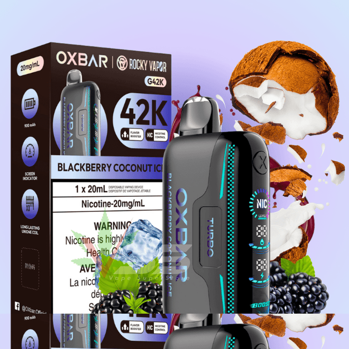 Oxbar G42k Disposable Vape-Blackberry Coconut Ice 20mg / 42000 Puffs Morden Vape SuperStore and Cannabis Manitoba Canada