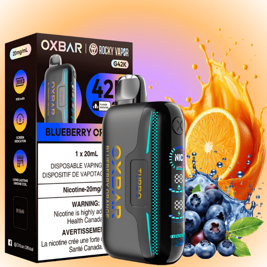 Oxbar G42k Disposable Vape-Blueberry Orange 20mg / 42000 Puffs Morden Vape SuperStore and Cannabis Manitoba Canada