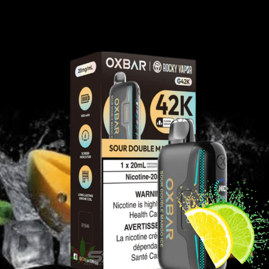 Oxbar G42k Disposable Vape - Sour Double Mango 20mg / 42000 Morden Vape SuperStore and Cannabis Manitoba Canada