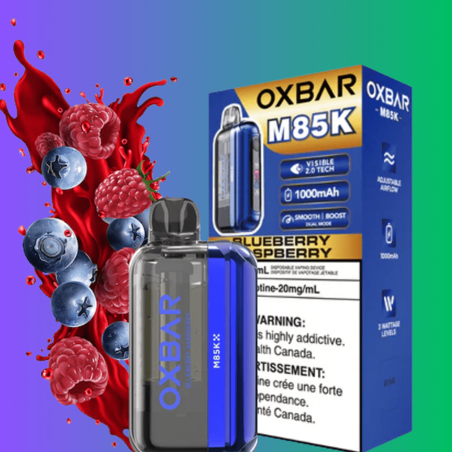 Oxbar M85K Disposable Vape - Blueberry Raspberry Morden Vape SuperStore and Cannabis Manitoba Canada