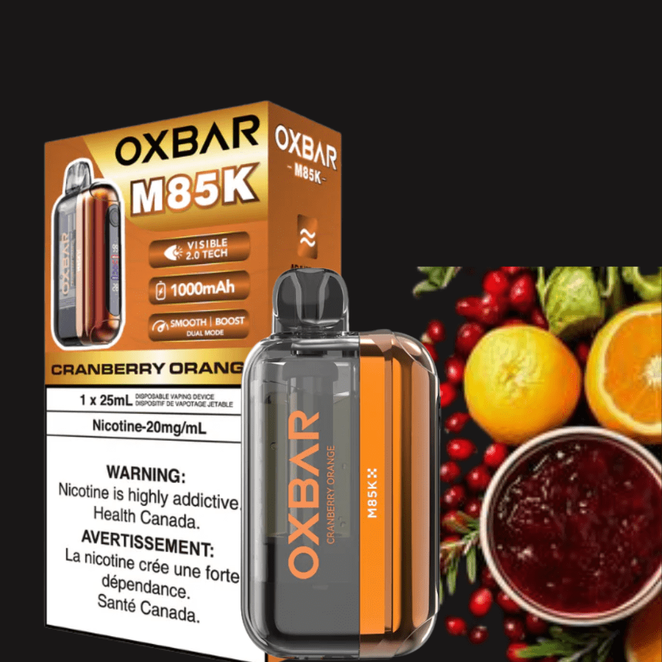 Oxbar M85K Disposable Vape - Cranberry Orange Morden Vape SuperStore and Cannabis Manitoba Canada