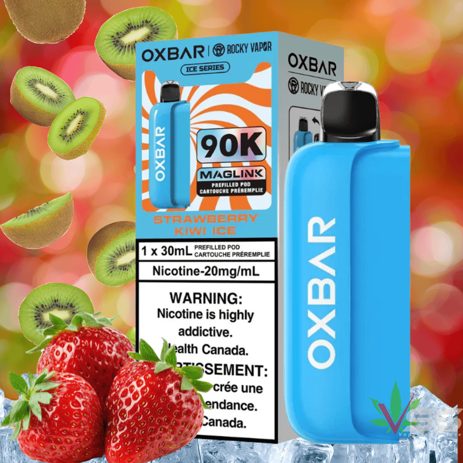 Oxbar Maglink 90K Closed Pods-Strawberry Kiwi Ice 90000 Puffs / 20mg Morden Vape SuperStore and Cannabis Manitoba Canada