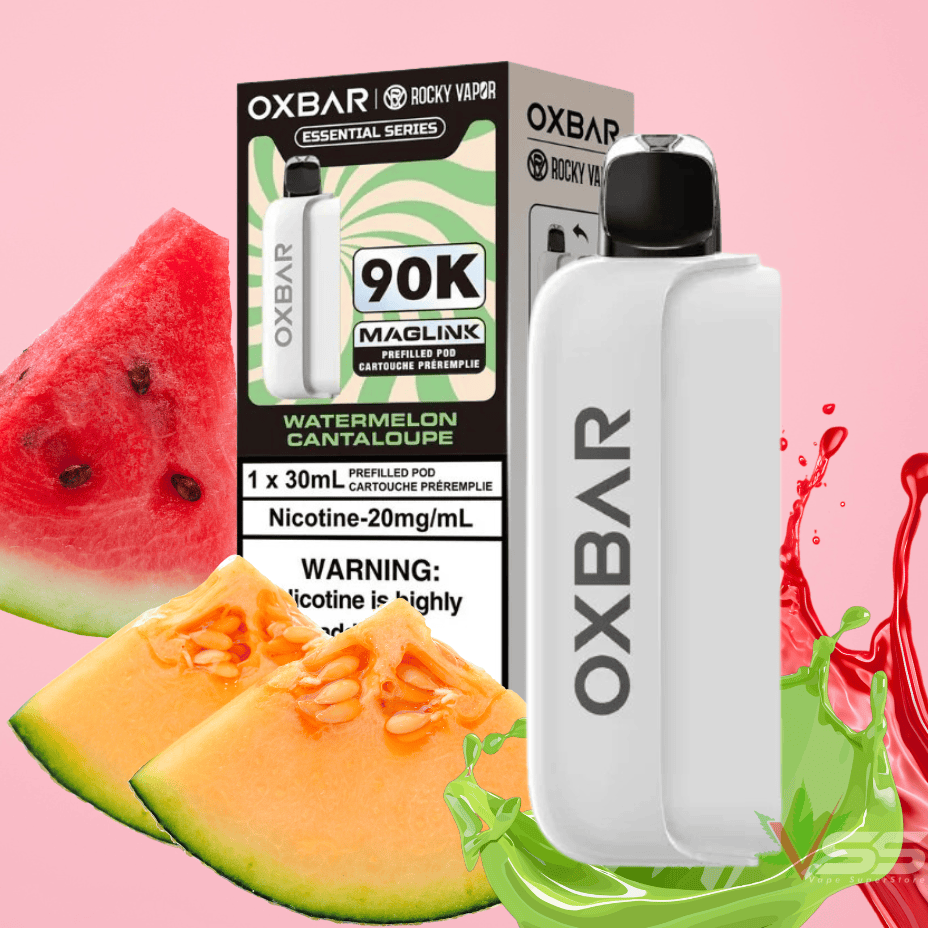 Oxbar Maglink 90K Closed Pods-Watermelon Cantaloupe 90000 Puffs / 20mg Morden Vape SuperStore and Cannabis Manitoba Canada